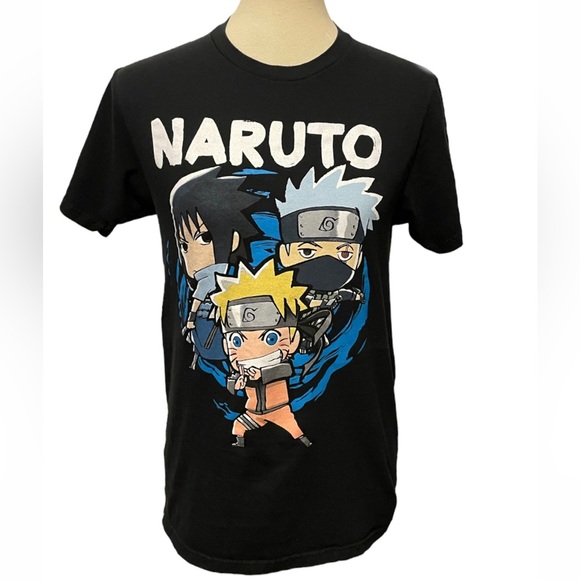 Naruto Shippuden Men S 2002 T-Shirt Y2K Ripple Junction Black Anime - Picture 3 of 8